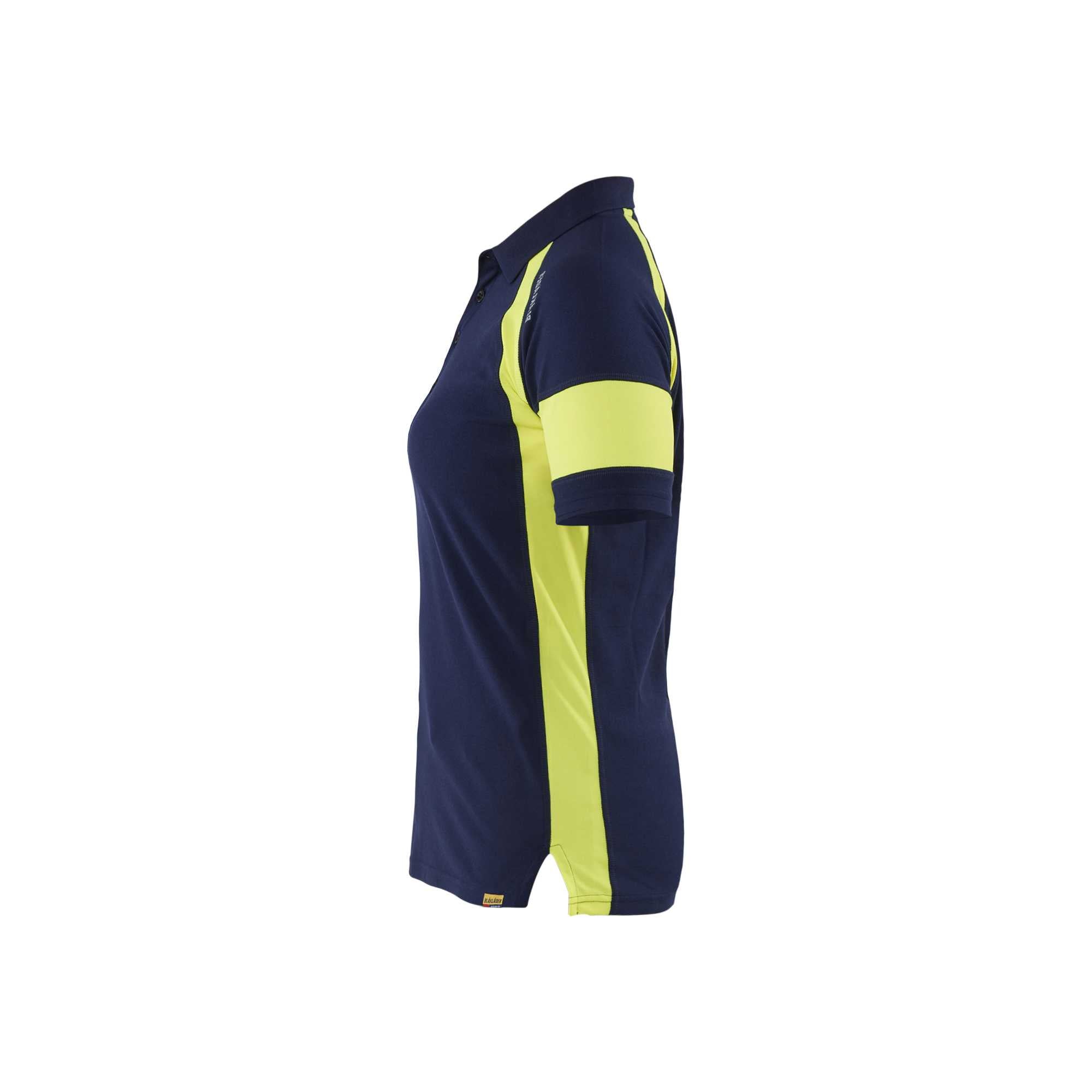 BLAKLADER 35291050 Women's Polo Shirt with Hi vis Hi Vis Reflective Short Sleeve Work Polo WOMEN - 60% Cotton